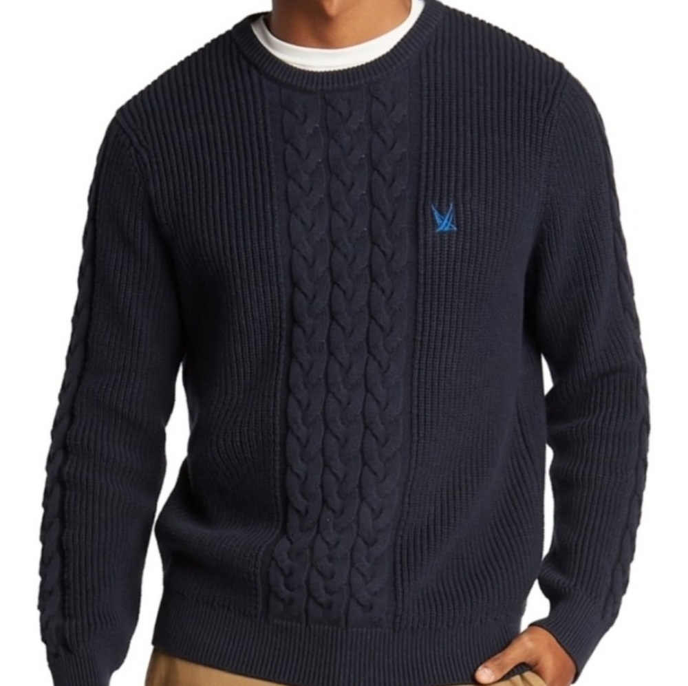 Nautica Blue Sail Cable Knit Sweater